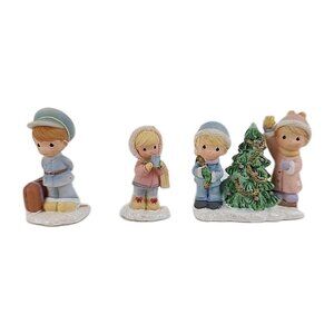 Hawthorne Village Precious Moments Mini Figurine Trimming The Tree 91228-A